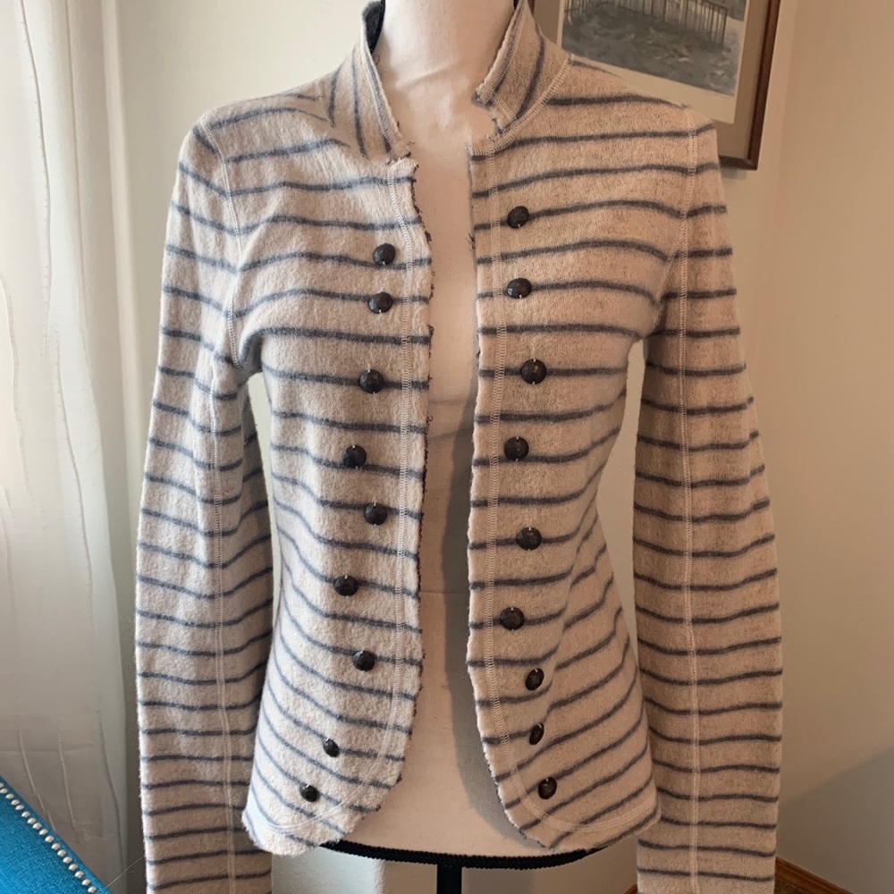 Free People Striped Blazer